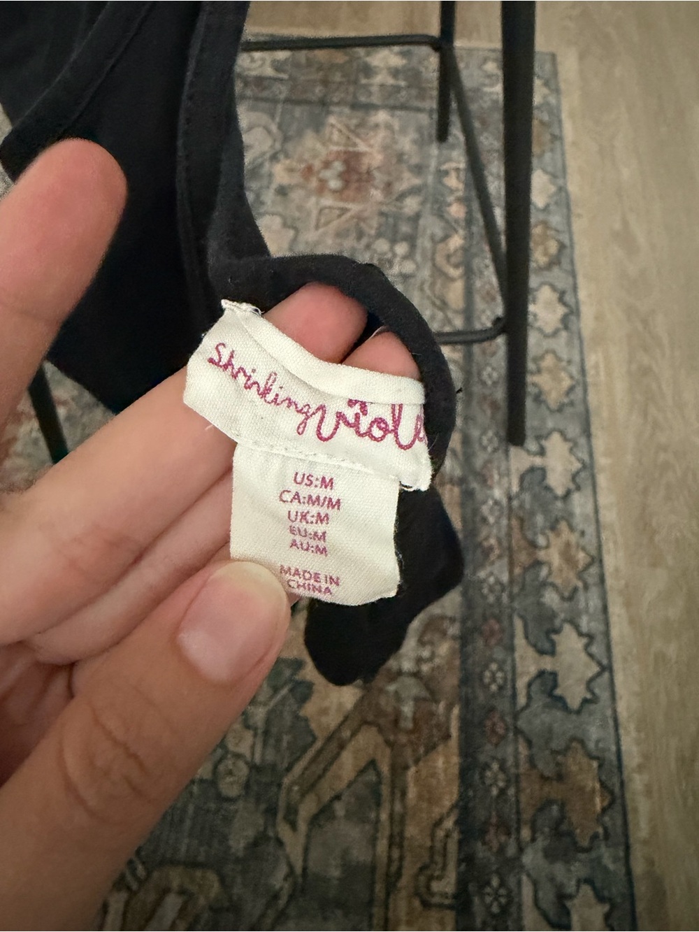 Shrinking Violet Black Bodysuit